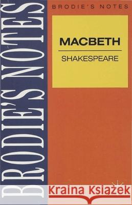 Shakespeare: Macbeth Norman T. Carrington 9780333581711 PALGRAVE MACMILLAN