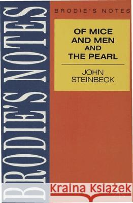 Steinbeck: Of Mice and Men Graham Handley 9780333582015 PALGRAVE MACMILLAN