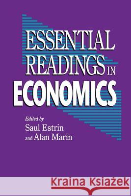 Essential Readings in Economics Saul Estrin 9780333594520 0
