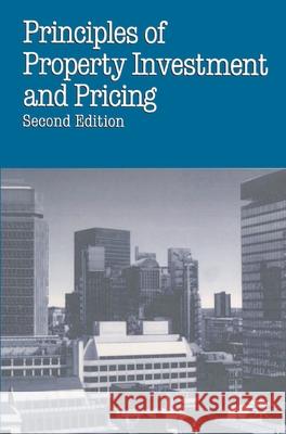 Principles of Property Investment and Pricing W. D. Fraser 9780333601624 PALGRAVE MACMILLAN