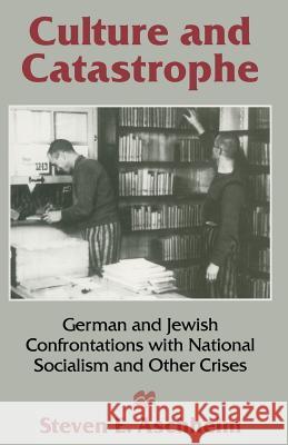 Culture and Catastrophe: German and Jewish Confrontations with National Socialism and Other Crises Aschheim, Steven E. 9780333623138 PALGRAVE MACMILLAN