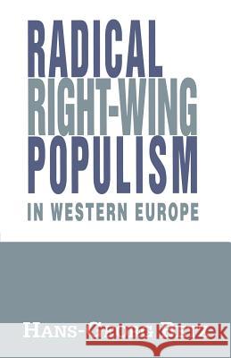 Radical Right-Wing Populism in Western Europe Hans-Georg Betz 9780333628096 Palgrave MacMillan