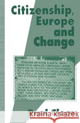 Citizenship, Europe and Change P. Close 9780333628317