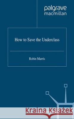 How to Save the Underclass R. Marris 9780333669501