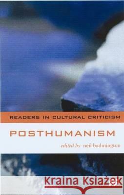 Posthumanism  9780333765371 PALGRAVE MACMILLAN