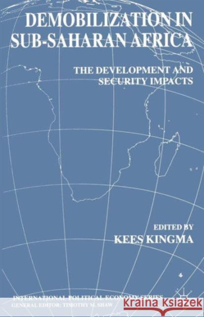 Demobilization in Sub-Saharan Africa  9780333921296 PALGRAVE MACMILLAN