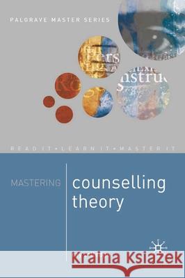 Mastering Counselling Theory Ray Colledge 9780333922439 0