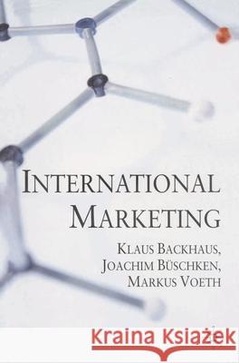 International Marketing Klaus Backhaus 9780333963883