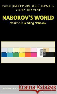 Nabokov's World: Volume 2: Reading Nabokov McMillin, Arnold 9780333964170 Palgrave MacMillan