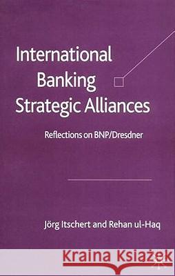International Banking Strategic Alliances: Reflections on Bnp/Dresdner Itschert, Jörg 9780333992593 Palgrave MacMillan