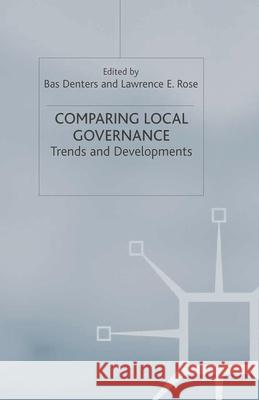 Comparing Local Governance: Trends and Developments Denters, Bas 9780333995563