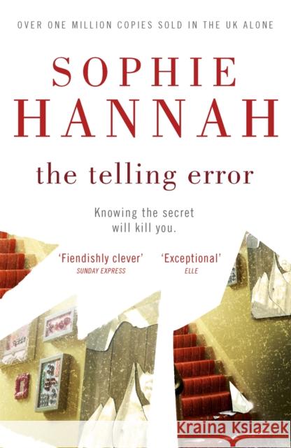 The Telling Error: Culver Valley Crime Book 9 Sophie Hannah 9780340980774 HODDER & STOUGHTON