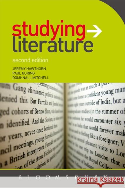 Studying Literature: The Essential Companion Goring, Paul 9780340985120 Bloomsbury Publishing PLC