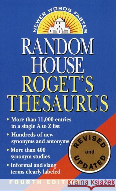 Random House Roget's Thesaurus Ballantine 9780345447265