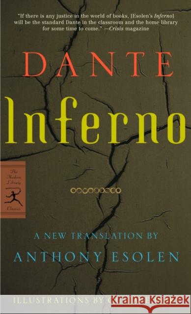 Inferno Dante Alighieri                          Gustave Dore Anthony Esolen 9780345483577 Modern Library