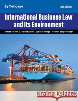 International Business Law and Its Environment  9780357717868 Cengage Learning, Inc