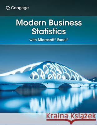 Modern Business Statistics with Microsoft Excel Jeffrey Camm James Cochran Michael Fry 9780357929889