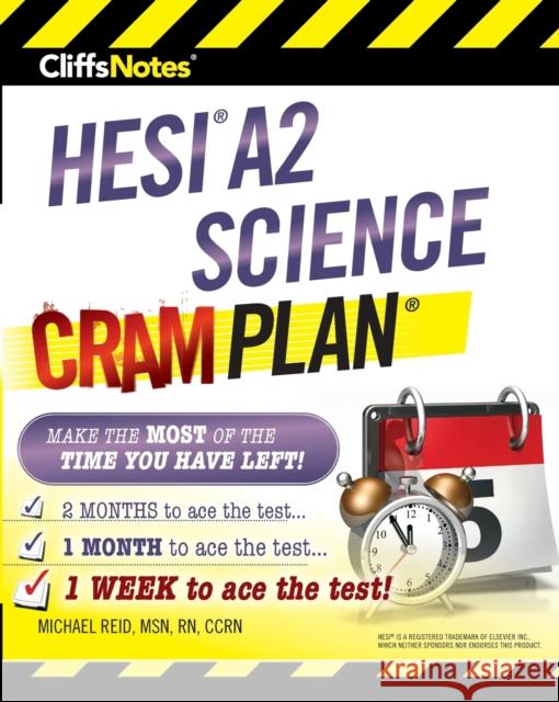 CliffsNotes HESI A2 Science Cram Plan Michael Reid 9780358212348