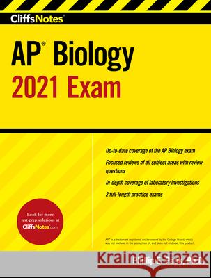 Cliffsnotes AP Biology 2021 Exam Phillip E. Pack 9780358353522 Cliffs Notes