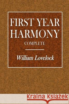 First Year Harmony - Complete William Lovelock 9780359088409