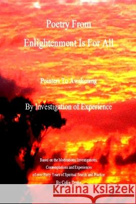 Poetry From Enlightenment Is For All Colin Drake 9780359222483 Lulu.com
