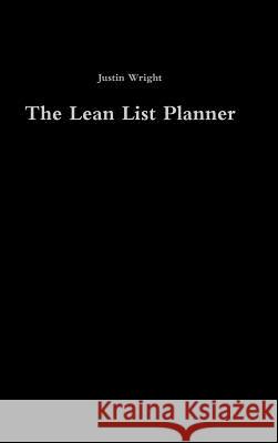 The Lean List Planner Justin Wright 9780359338047