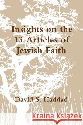 Insights on the 13 Articles of Jewish Faith David Haddad 9780359598298