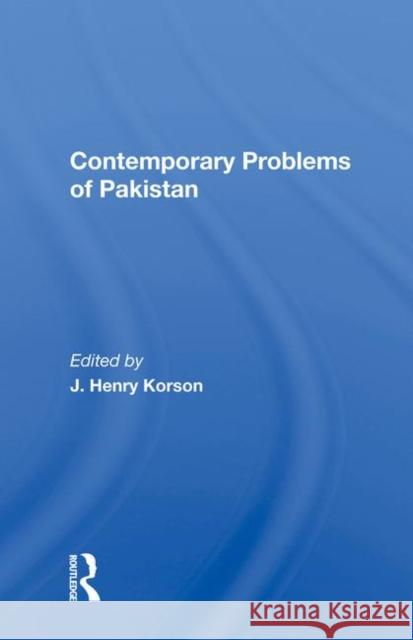 Contemporary Problems of Pakistan  9780367011864 Taylor and Francis