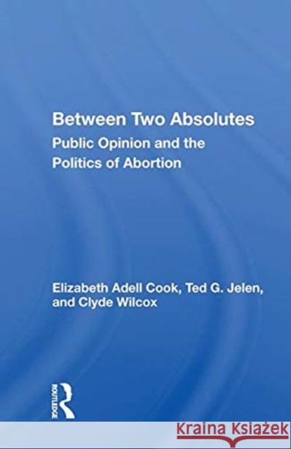Between Two Absolutes: Public Opinion and the Politics of Abortion Cook, Elizabeth Adell 9780367012458