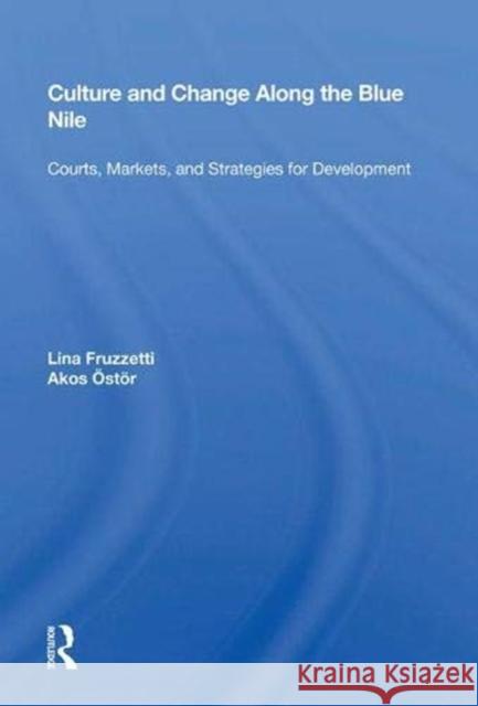 Culture and Change Along the Blue Nile: Courts, Markets, and Strategies for Development Fruzzetti, Lina 9780367013264
