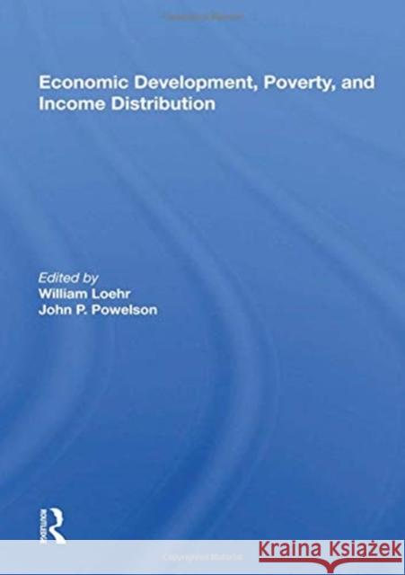 Economic Development, Poverty, and Income Distribution  9780367017736 Taylor and Francis