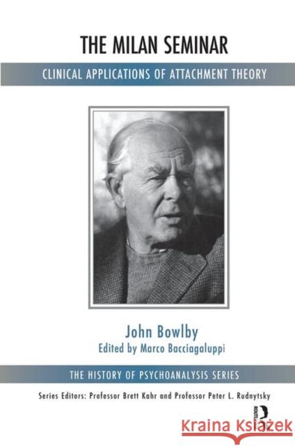 The Milan Seminar: Clinical Applications of Attachment Theory John Bowlby Marco Bacciagaluppi 9780367101749