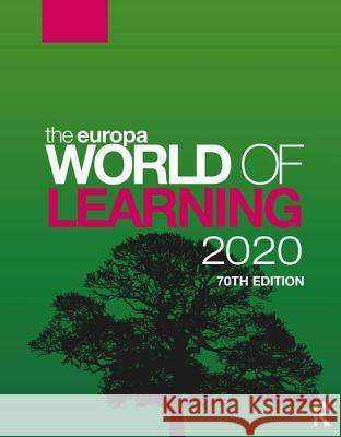 The Europa World of Learning 2020 Europa Publications 9780367137953 Routledge