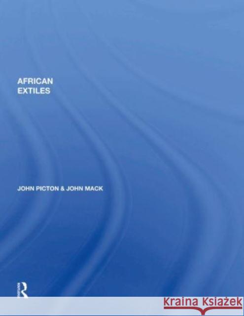 African Textiles J. Picton 9780367154844