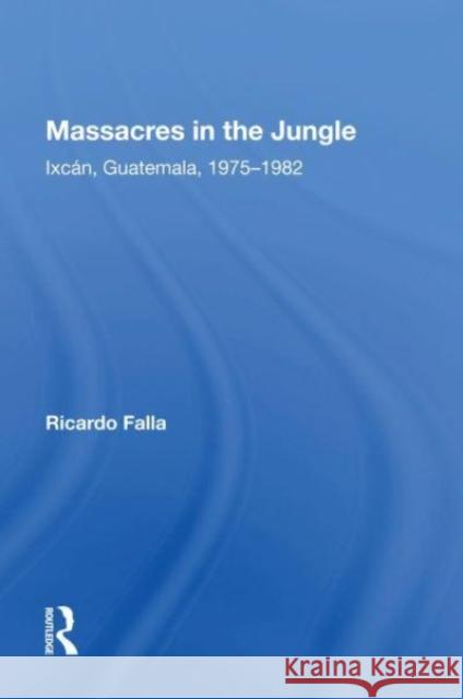 Massacres In The Jungle Ricardo Falla 9780367161002