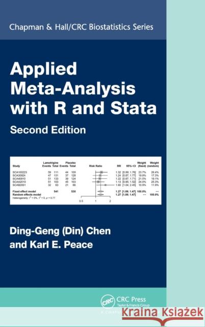 Applied Meta-Analysis with R and Stata Peace, Karl E. 9780367183837 Taylor & Francis Ltd