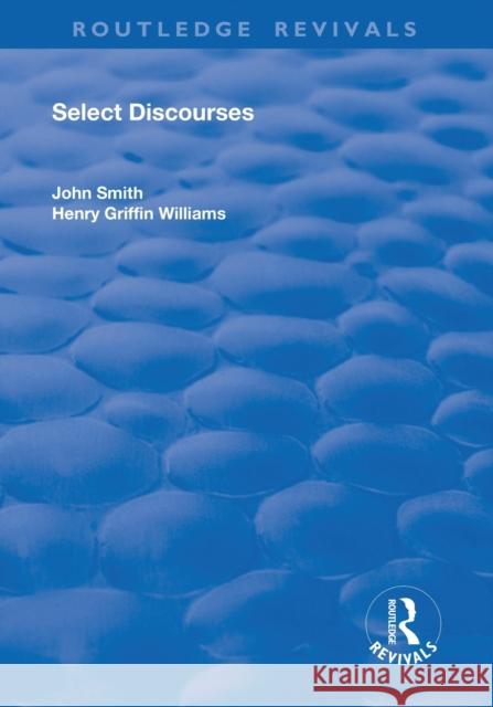 Select Discourses John Smith 9780367191054 Routledge