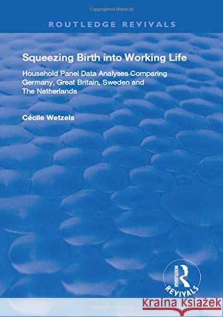 Squeezing Birth Into Working Life: Household Panel Data Analyses Comparing Germany, Great Britain, Sweden and the Netherlands Cecile Wetzels 9780367198824