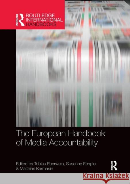 The European Handbook of Media Accountability  9780367271756 Taylor and Francis