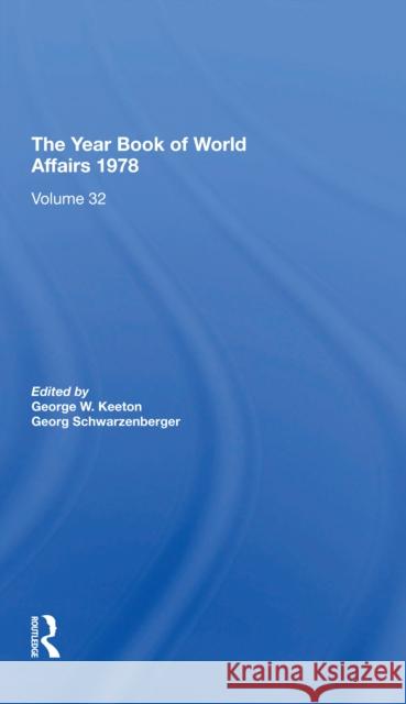 The Year Book of World Affairs, 1978  9780367274252 Routledge