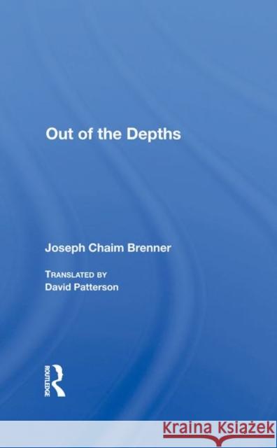 Out of the Depths Brenner, Joseph Chaim 9780367282066