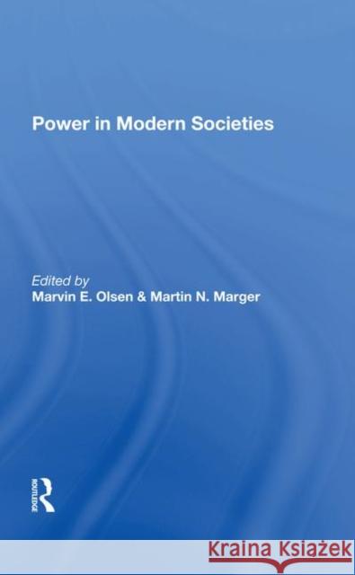 Power in Modern Societies Fonseca, Valencia 9780367284077 Taylor and Francis