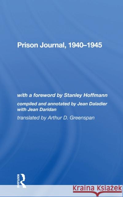 Prison Journal, 19401945 Jean Daridan 9780367299729 Routledge