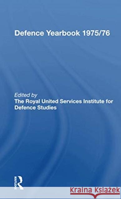 R.U.S.I. and Brassey's Defence Yearbook 1975/76 Rusi, Alpo M. 9780367301903 Routledge