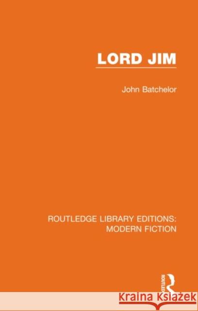 Lord Jim John Batchelor 9780367321086