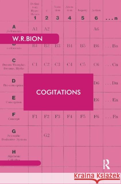 Cogitations: New Extended Edition R. Bion, Wilfred 9780367323806