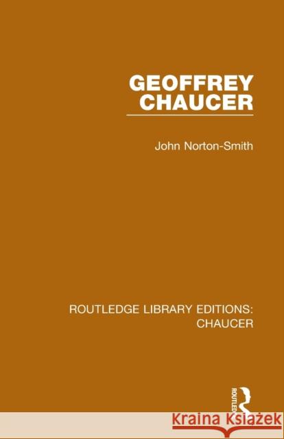 Geoffrey Chaucer John Norton-Smith 9780367357559