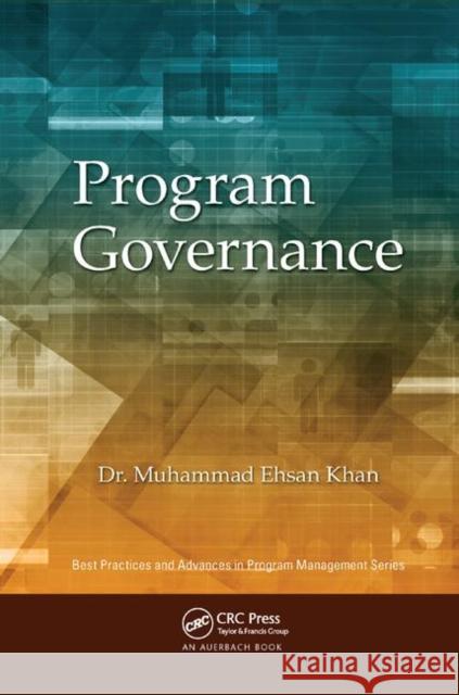 Program Governance Muhammad Ehsan Khan 9780367378370