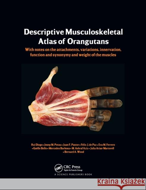 Photographic and Descriptive Musculoskeletal Atlas of Orangutans: With Notes on the Attachments, Variations, Innervations, Function and Synonymy and W Rui Diogo Josep M. Potau Juan F. Pastor 9780367380014