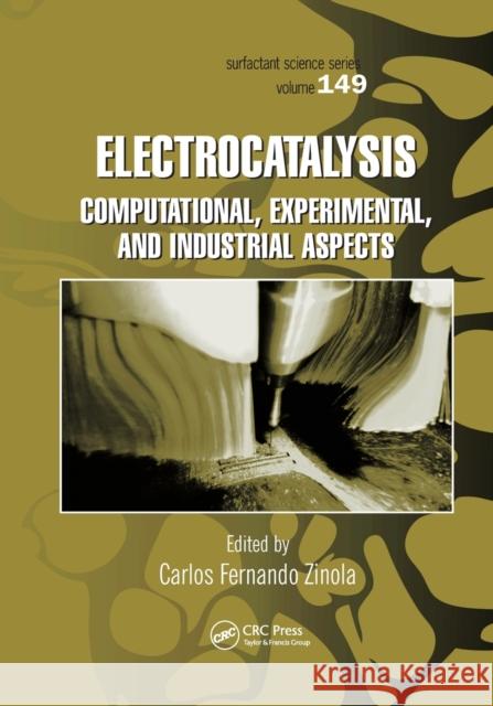 Electrocatalysis: Computational, Experimental, and Industrial Aspects Carlos Fernando Zinola 9780367384364